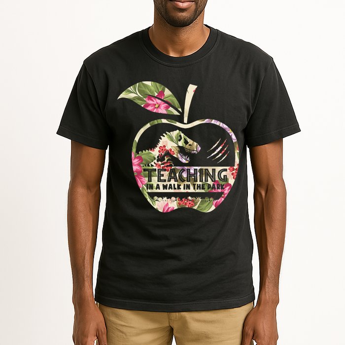 Teaching Is A Walk In The Park Funny Teacher Dinosaur Tall T-Shirt