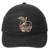Teaching Is A Walk In The Park Funny Teacher Dinosaur 7-Panel Snapback Hat