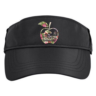 Teaching Is A Walk In The Park Funny Teacher Dinosaur Adult Drive Performance Visor