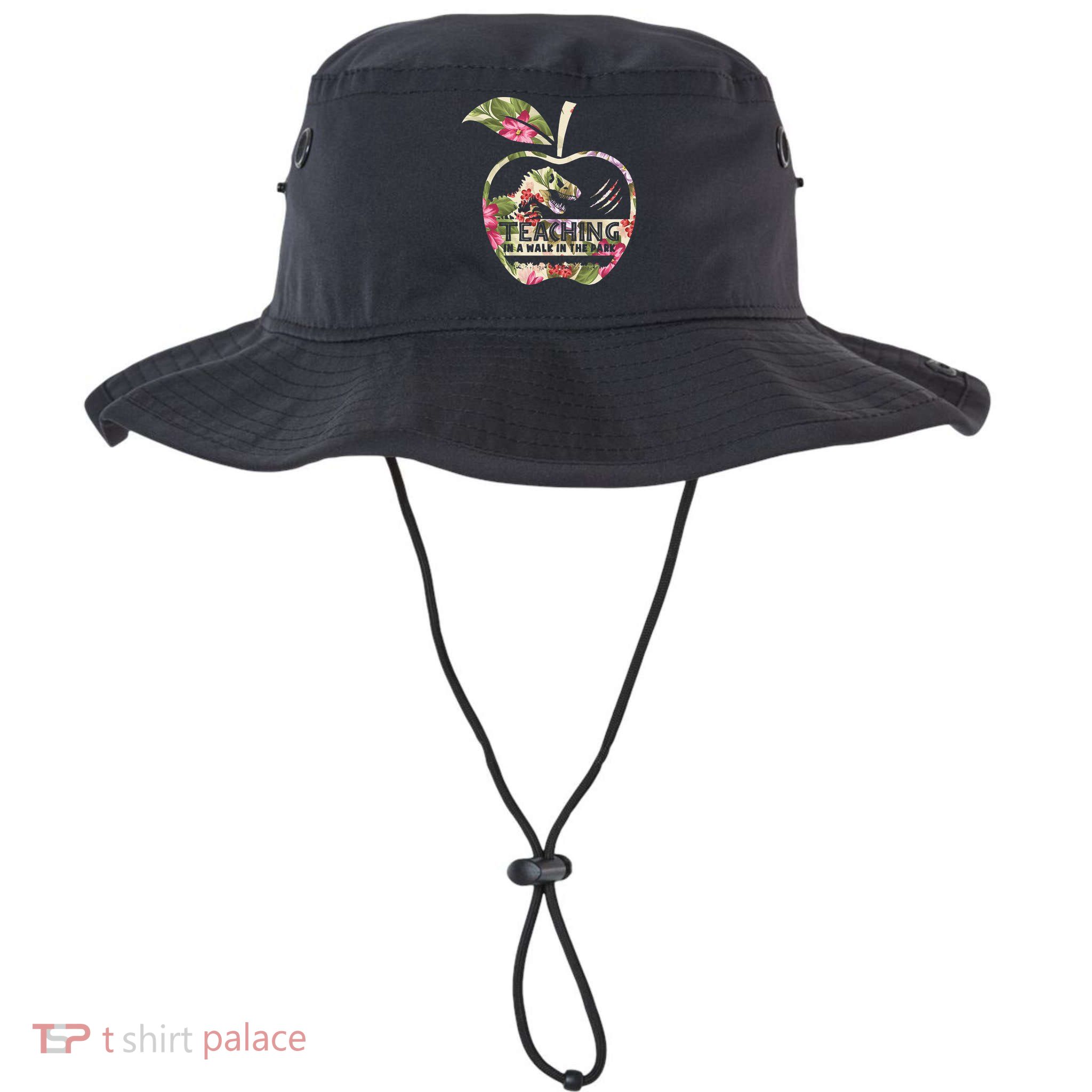 Teaching Is A Walk In The Park Funny Teacher Dinosaur Bucket Hat