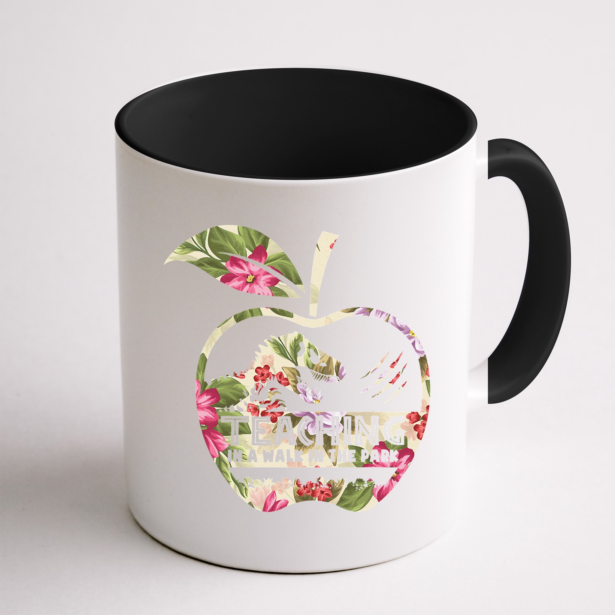 Teaching Is A Walk In The Park Funny Teacher Dinosaur Mug