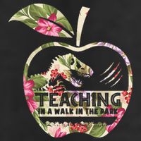Teaching Is A Walk In The Park Funny Teacher Dinosaur Golf Towel