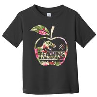 Teaching Is A Walk In The Park Funny Teacher Dinosaur Toddler T-Shirt
