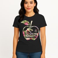 Teaching Is A Walk In The Park Funny Teacher Dinosaur Womens T-Shirt