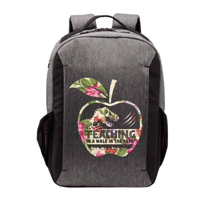 Teaching Is A Walk In The Park Funny Teacher Dinosaur Vector Backpack