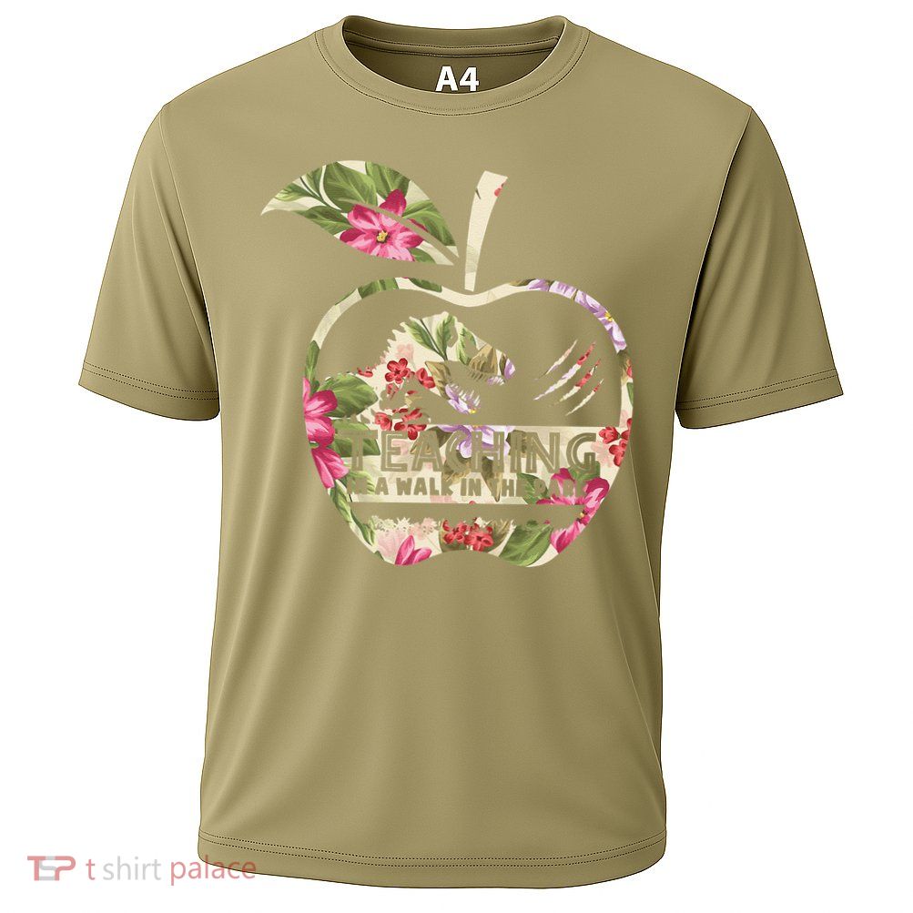 Teaching Is A Walk In The Park Funny Teacher Dinosaur Performance Shirt