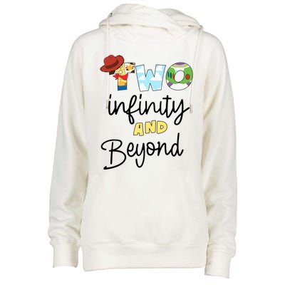 Two Infinity And Beyond Womens Funnel Neck Pullover Hood