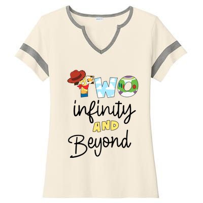 Two Infinity And Beyond Ladies Halftime Notch Neck Tee