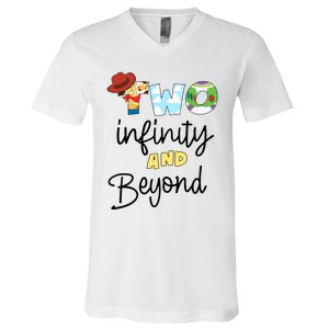 Two Infinity And Beyond V-Neck T-Shirt