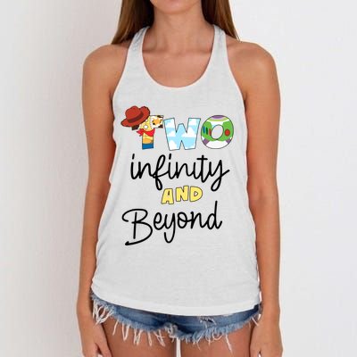 Two Infinity And Beyond Women's Knotted Racerback Tank