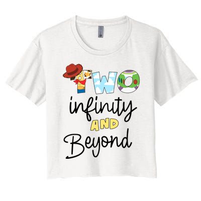 Two Infinity And Beyond Women's Crop Top Tee