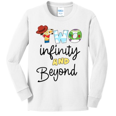 Two Infinity And Beyond Kids Long Sleeve Shirt