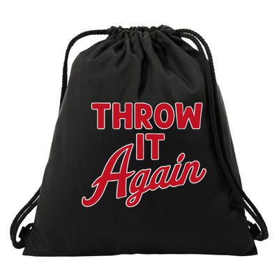 Throw It Again Drawstring Bag