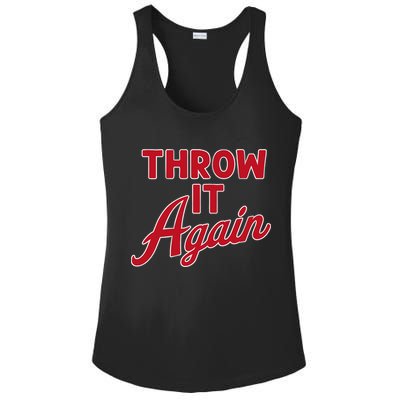 Throw It Again Ladies PosiCharge Competitor Racerback Tank