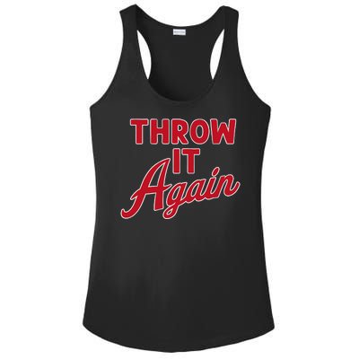 Throw It Again Ladies PosiCharge Competitor Racerback Tank