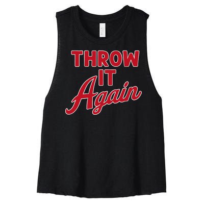 Throw It Again Women's Racerback Cropped Tank