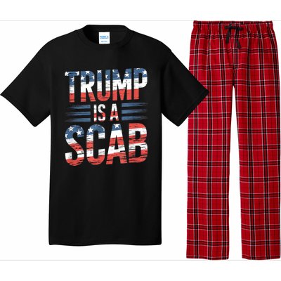 Trump Is A Scab Kamala Harris 2024 Pajama Set