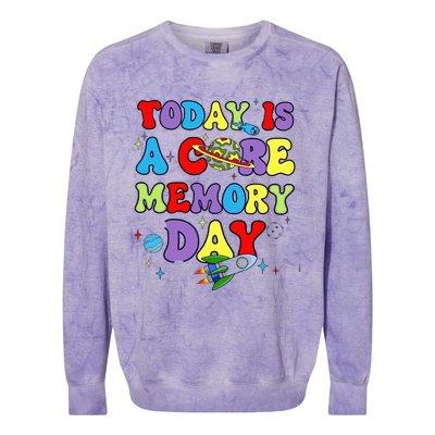 Today Is A Core Memory Day Colorblast Crewneck Sweatshirt