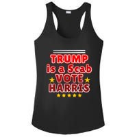 Trump Is A Scab Vote Harris. Designe Harris Kamalavote La Ladies PosiCharge Competitor Racerback Tank