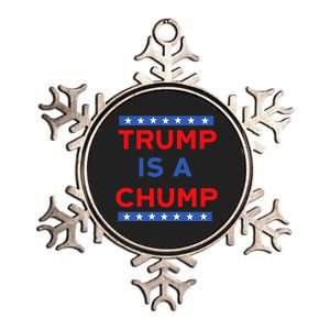 Trump Is A Chump Funny Political Metallic Star Ornament