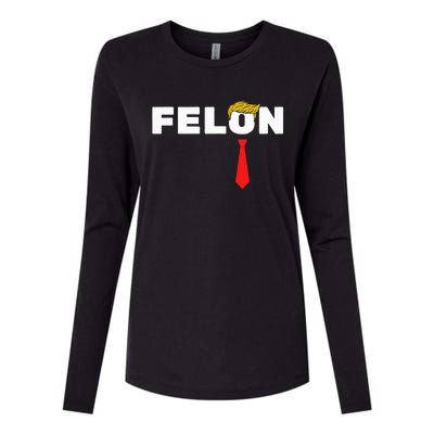 Trump Is A Felon Trump Is Guilty On 34 Counts Womens Cotton Relaxed Long Sleeve T-Shirt