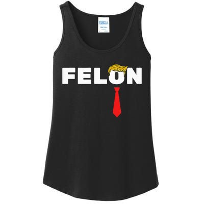 Trump Is A Felon Trump Is Guilty On 34 Counts Ladies Essential Tank