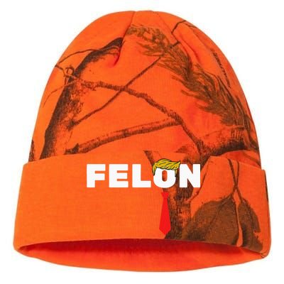 Trump Is A Felon Trump Is Guilty On 34 Counts Kati Licensed 12" Camo Beanie