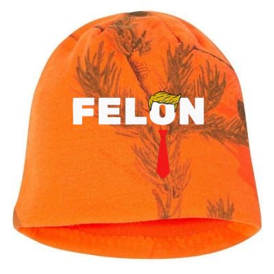 Trump Is A Felon Trump Is Guilty On 34 Counts Kati - Camo Knit Beanie