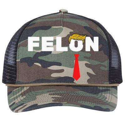 Trump Is A Felon Trump Is Guilty On 34 Counts Retro Rope Trucker Hat Cap