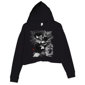 Tomioka Ink Art Crop Fleece Hoodie