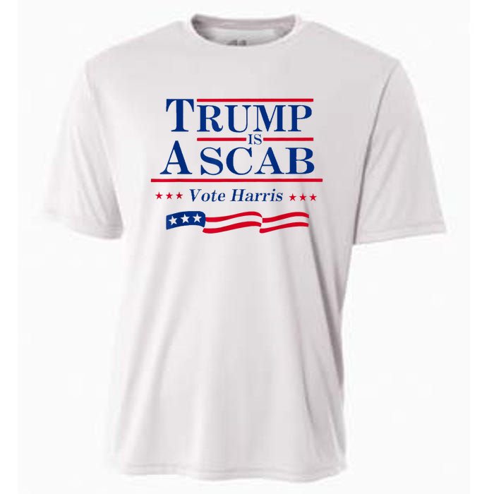 Trump Is A Scab Vote For Harris 2024 Cooling Performance Crew T-Shirt