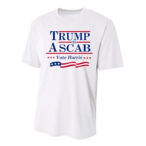 Trump Is A Scab Vote For Harris 2024 Performance Sprint T-Shirt