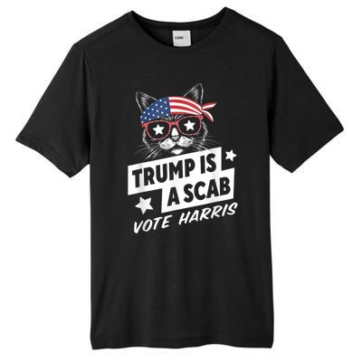 Trump Is A Scab Vote Kamala Harris Tall Fusion ChromaSoft Performance T-Shirt