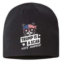 Trump Is A Scab Vote Kamala Harris Sustainable Beanie