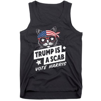 Trump Is A Scab Vote Kamala Harris Tank Top