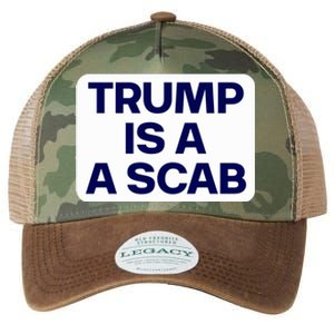 Trump Is A Scab Vote Harris Kamala 2024 Funny Legacy Tie Dye Trucker Hat