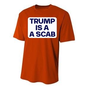 Trump Is A Scab Vote Harris Kamala 2024 Funny Performance Sprint T-Shirt