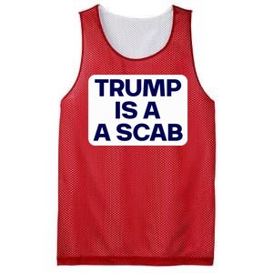 Trump Is A Scab Vote Harris Kamala 2024 Funny Mesh Reversible Basketball Jersey Tank