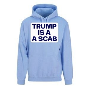 Trump Is A Scab Vote Harris Kamala 2024 Funny Unisex Surf Hoodie