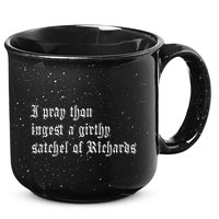 Thou Ingest A Satchel Of Richards Funny Medieval Meme Quote 15oz Campfire Ceramic Mug