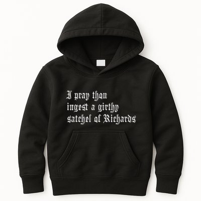 Thou Ingest A Satchel Of Richards Funny Medieval Meme Quote Kids Hoodie