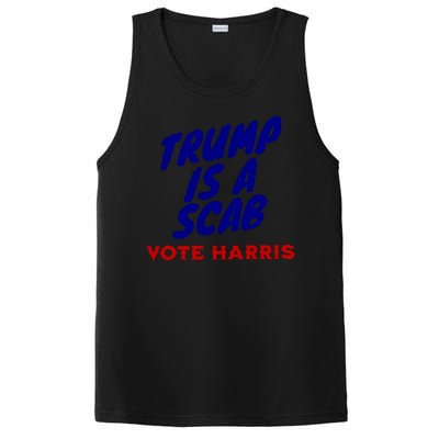 Trump Is A Scab Vote Harris Kamala 2024 PosiCharge Competitor Tank