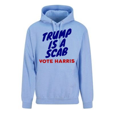 Trump Is A Scab Vote Harris Kamala 2024 Unisex Surf Hoodie