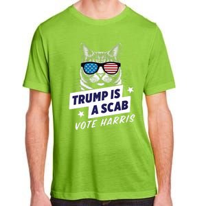 Trump Is A Scab Vote Harris 2024 Trump Is A Scab Vote Kamala 2024 Adult ChromaSoft Performance T-Shirt