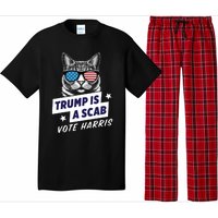 Trump Is A Scab Vote Harris 2024 Trump Is A Scab Vote Kamala 2024 Pajama Set