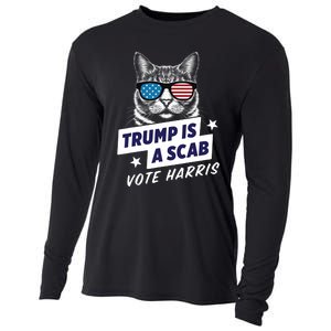 Trump Is A Scab Vote Harris 2024 Trump Is A Scab Vote Kamala 2024 Cooling Performance Long Sleeve Crew