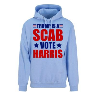 Trump Is A Scab Vote Harris 2024 Unisex Surf Hoodie