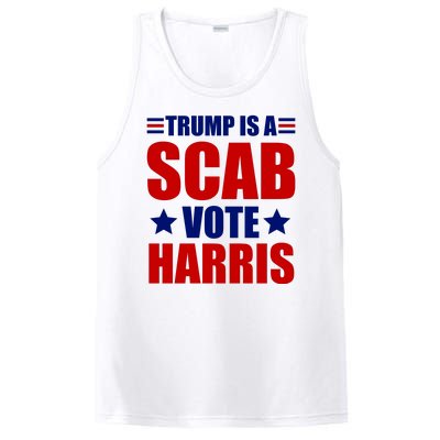 Trump Is A Scab Vote Harris 2024 PosiCharge Competitor Tank