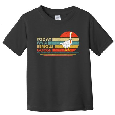 Today Im A Serious Goose Vintage Sunset Toddler T-Shirt