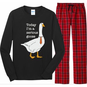 Today Im A Serious Goose Silly Goose Long Sleeve Pajama Set